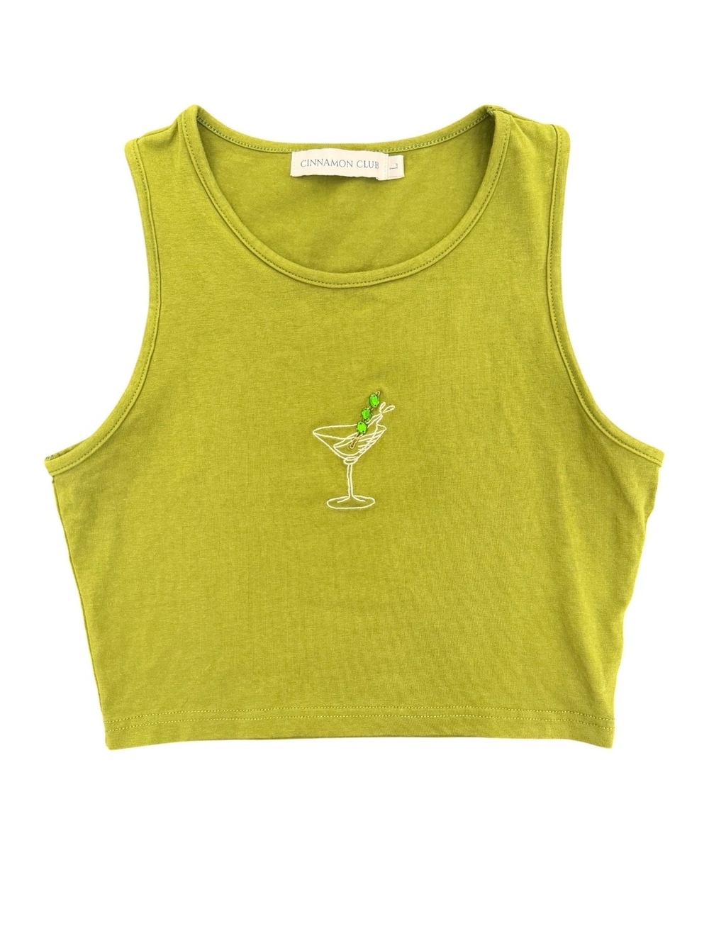 Martini Cropped Tank Top